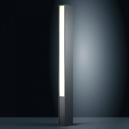 125cm hohe Helestra TENDO LED Wegeleuchte in Graphit IP55