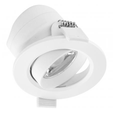EVN LED Decken-Einbaustrahler mit warmweißem Licht rund weiß IP20 7W 3000K EinbauØ68