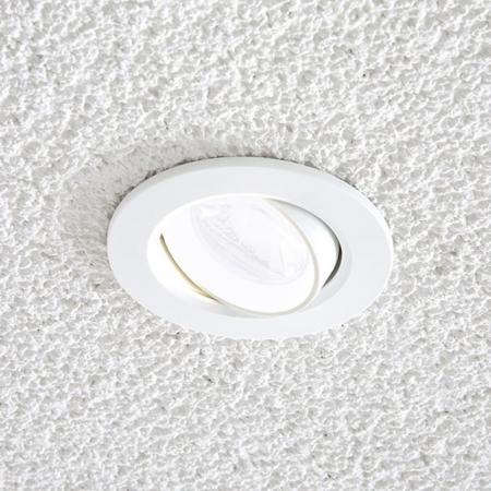 EVN LED Decken-Einbaustrahler mit universalweißem Licht  rund weiß IP20 7W 4000K EinbauØ68