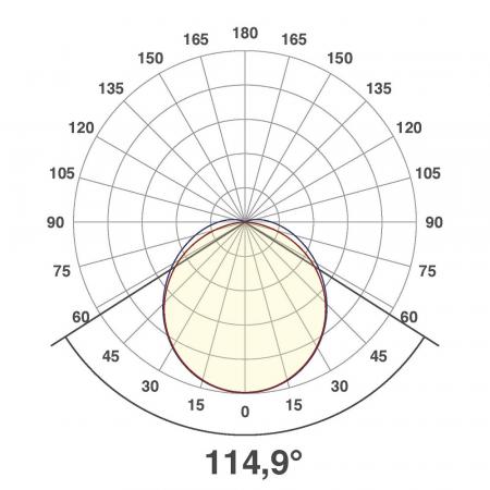 120cm EVN LED Anbauleuchte leistungsstark silber IP20 3000K 35W 3325lm - warmweißes Licht