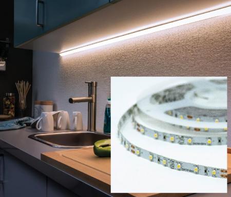 Bioledex LED Streifen 12V 4mm 90Ra 6W/m 120LED/m 2700K 5m Rolle Warmweiss