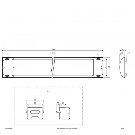 EVN LED Lichtleiste weiß 150cm 4000K 48W 4700lm