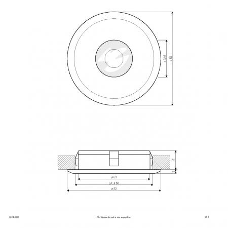 EVN L23060102 LED Einbauleuchte 6W 480lm 3000K IP20 rund weiß Ø82mm Einbaudurchmesser 68mm