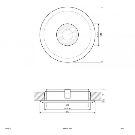 EVN LED Decken-Einbaustrahler warmweißes Licht rund Alu 6W 2700K 35° IP20 EinbauØ68
