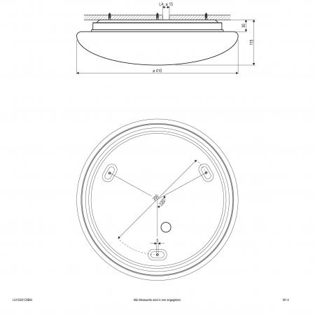 EVN LED Anbauleuchte, IP54 mit Bewegungsmelder L410320125BM