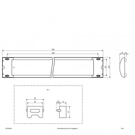 60cm EVN Helle LED Lichtleiste für die Decke weiß IP20 4000K 25W 1900lm mit universalweißem Licht