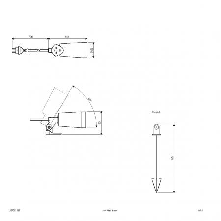 EVN V4A-LED-Spot mit Erdspieß, IP67 L651523527