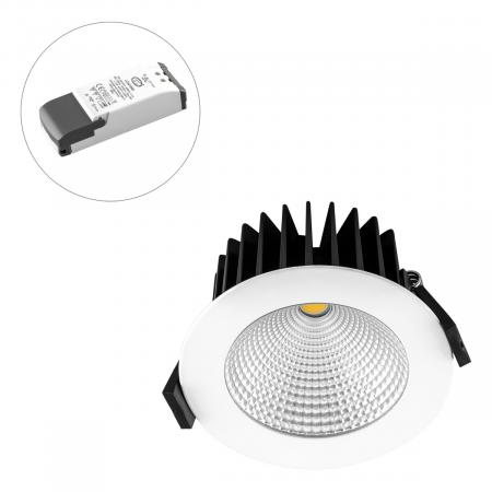 EVN LC44100140 SOLIDO LED Deckeneinbauleuchte dimmbar 10W 4000K Weiß IP54 Einbaudurchmesser 85mm