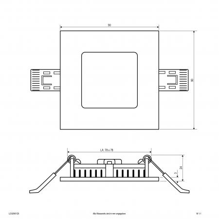 EVN LED Einbaupanel LDQ090125