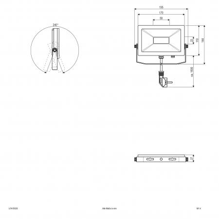 EVN LED Wallpainter, IP65 LFA1502S