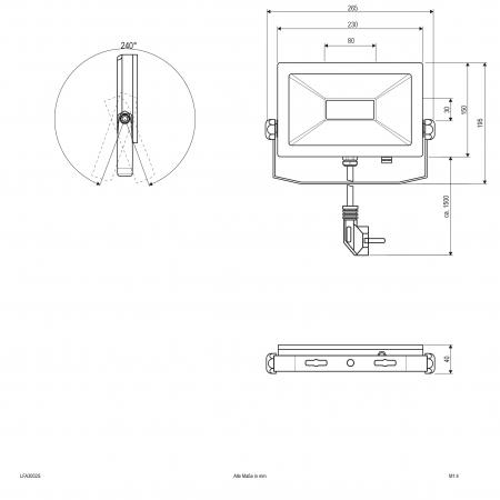 EVN LED Wallpainter, IP65 LFA3002S
