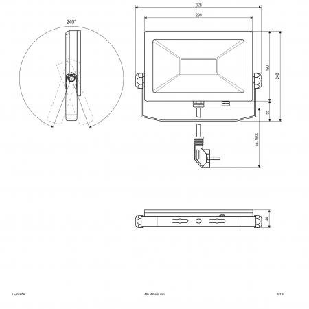 EVN LED Wallpainter, IP65 LFA5001B