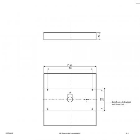 Quadratische LED Deckenleuchte weiß IP20 30W 4000K 2500lm DIMM EVN