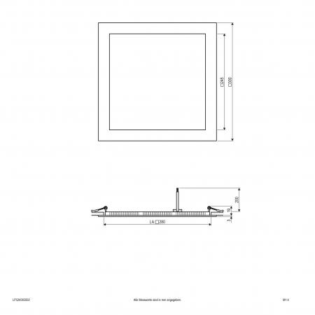 EVN LED Einbauleuchte LPQW303502