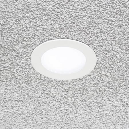 EVN LED Einbaupanel mit universalweißem Licht rund weiß IP20 9W 4000K 630lm EinbauØ105