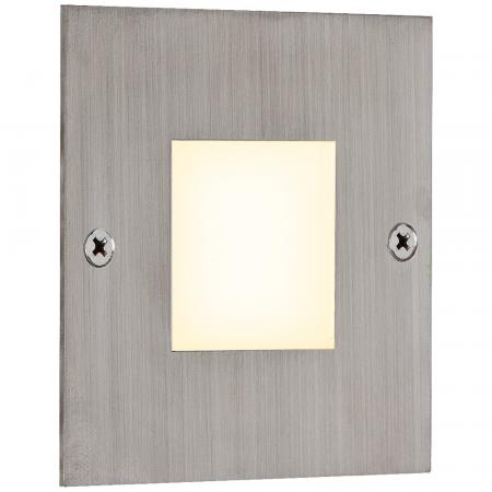 EVN LQ4602A LED Wandeinbauleuchte 0,6W 3000K Edelstahl IP44 12V DC begehbar Einbaudurchmesser 55mm