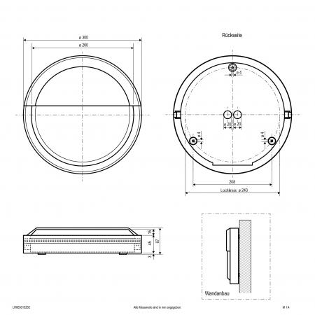 EVN LED Anbauleuchte aus Aluminium LR66301525E
