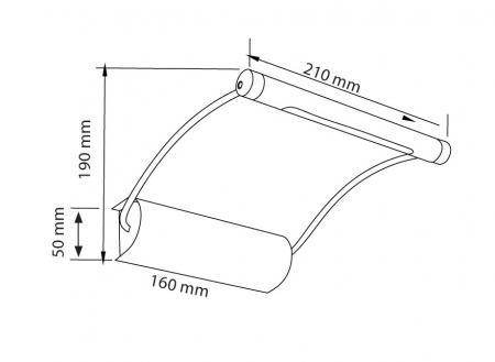 Bioledex LED Bilderleuchte Batteriebetrieb ohne Kabel im Edelstahl Design