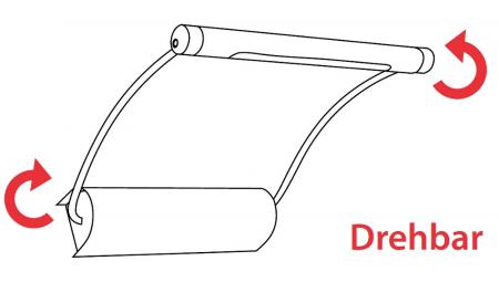 LED Design Bilderleuchte Messing-Farbe Batteriebetrieb - kabellose Wandleuchte