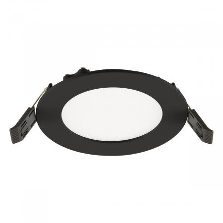 EVN LTR120925 LED Einbaupanel 7W 658lm 3000K/4000K IP54 rund schwarz Ø120mm Einbaudurchmesser 110mm