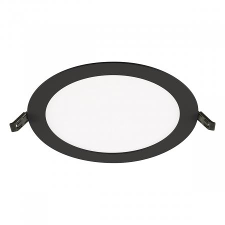 EVN LTR220925 LED Einbaupanel 18W 3000K-4000K 1692lm schwarz dimmbar IP54 Einbaudurchmesser 206mm