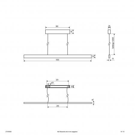 EVN LED Pendelleuchte mit CCT Switch LTS100925