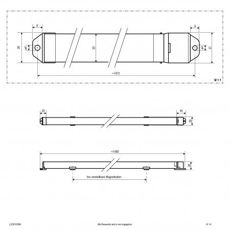 EVN LED-Sanierungseinsatz - Ersatz für T8 1,5m, DALI LUD8152840