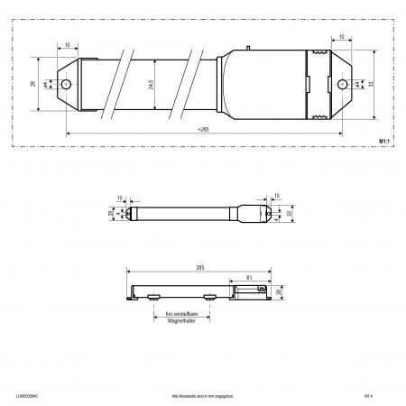 EVN LED-Sanierungseinsatz- Ersatz für T5 0,3m LUM5030640