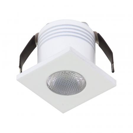 EVN P-LED Decken-Einbaustrahler mit warmweißem Lichtquad. weiß IP20 3W 3000K EinbauØ30