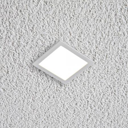 EVN Minimalistische Quadratische LED-Deckenleuchte in Weiß IP20 4.5W 3000K warmweißes Licht