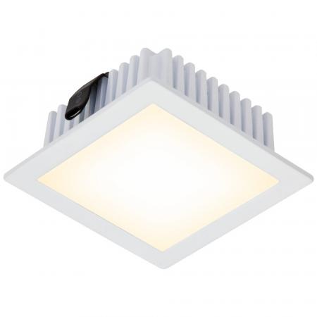 EVN Minimalistische Quadratische LED-Deckenleuchte in Weiß IP20 4.5W 3000K warmweißes Licht
