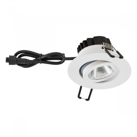 EVN PC650060102 COB LED Deckeneinbauleuchte 6W 3000K IP65 Weiß Einbaudurchmesser 68 mm