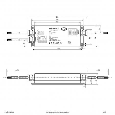 EVN Power-Repeater für LED-Dimmer und Controller PR6712244X5A