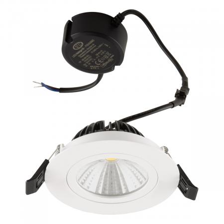 EVN PS54060140 COB LED Deckeneinbauleuchte 5,5W 4000K Weiß schwenkbar IP54 Einbaudurchmesser 68 mm