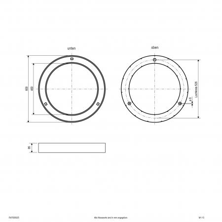 EVN LED Deckenanbauleuchte mit CCT Switch RAT600925