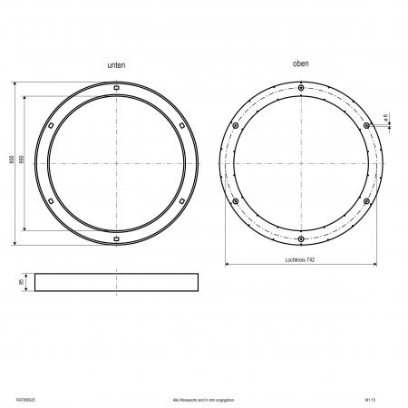 EVN LED Deckenanbauleuchte mit CCT Switch RAT800925