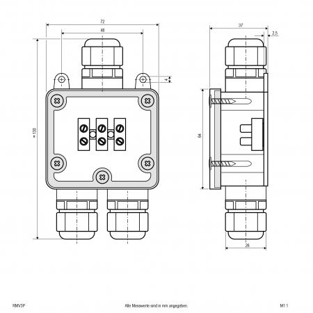 EVN Verteiler-Box für den Außenbereich RMV3P
