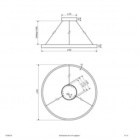 EVN LED Pendelleuchte mit CCT Switch RTS800125