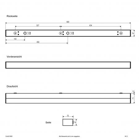 EVN LED-Wandleuchte, IP44 SL44210925