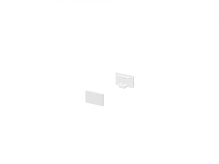 SLV 1000476 GRAZIA 10 Endkappe für GRAZIA Aufbauprofil flach, 2 Stk., flache Ausführung, weiss