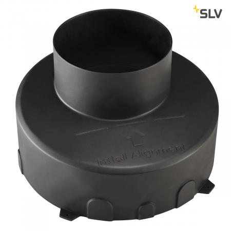 SLV 1000655 DASAR PREMIUM DN160 Bodeneinbautopf für GIMBLE OUT, schwarz