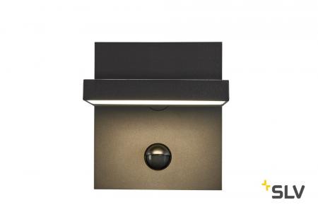 SLV 1002990 ABRIDOR Outdoor LED Wandleuchte Bewegungssensor schwenkbar IP55 anthrazit