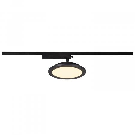 SLV 1004935 PANEL TRACK round 200mm 1 Phasen Spot schwarz 18W 3000K