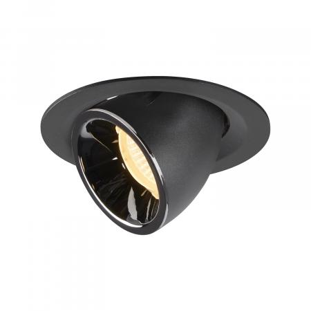 SLV 1005947 NUMINOS GIMBLE M Deckeneinbauleuchte schwarz / chrom 3000K 55°