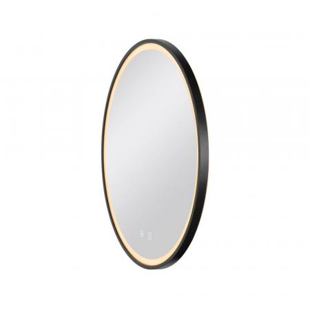 SLV 1007201 TRUKKO 60 Spiegel Ø 60 cm chrom schwarzer rand