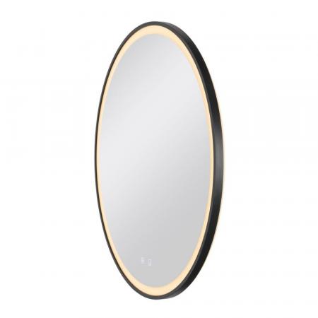 SLV 1007202 TRUKKO 80 Spiegel Ø 80 cm chrom schwarzer rand