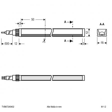 EVN Neon-Flex LED-Strip, IP67, konfektionierbar STVB67240902