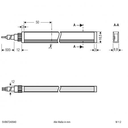 EVN Neon-Flex LED-Strip, IP67, konfektionierbar SVB67240940