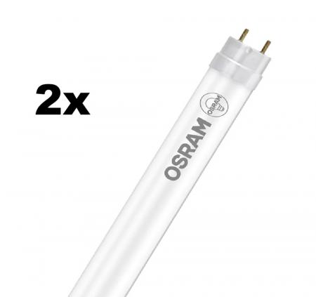 60cm Osram LED Feuchtraumleuchte 2-flammig 6500K kaltweißes Licht -  Ledvance Gehäuse + 2 x Osram LED Kunststoff Röhre 2x6,6W wie 36W