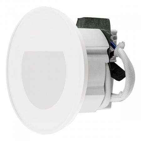 EVN W800102 MURUS LED Wandeinbauleuchte rund weiß 1,5 W 3000 K 35 lm Einbaudurchmesser 60 mm